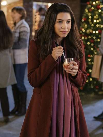 The Christmas Ring Nazneen Contractor Wool Coat