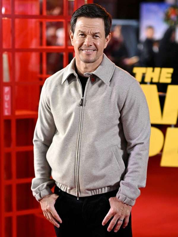 The Family Plan 2 Mark Wahlberg Grey Jacket