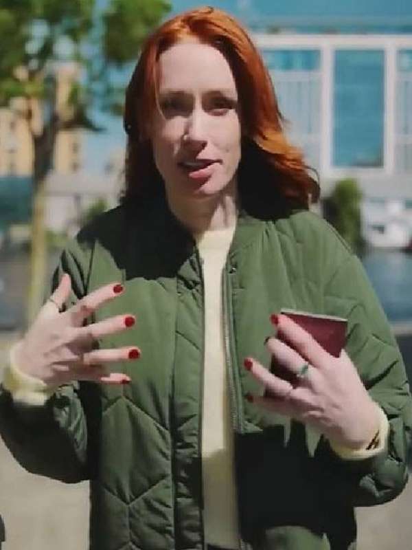 The Infinite Explorer with Hannah Fry Green Bomber Jacket