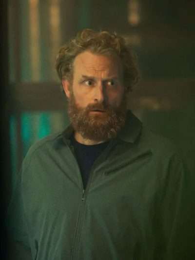 The Iris Affair 2025 Kristofer Hivju Grey Jacket