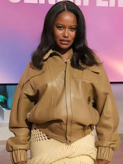 Taylour Paige The Jennifer Hudson Show S04 Camel Jacket