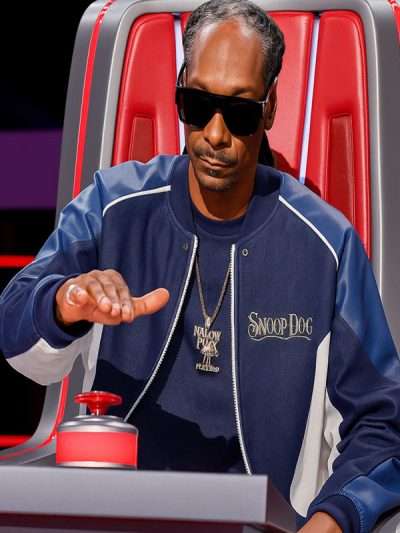 Snoop Dogg The Voice 2025 Blue Bomber Jacket