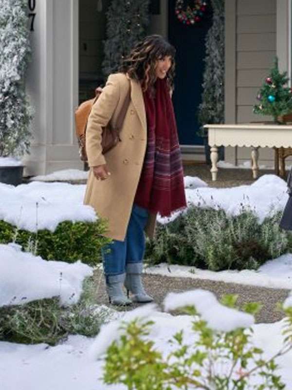 Tidings for the Season 2025 Tamera Mowry Housley Brown Wool Coat