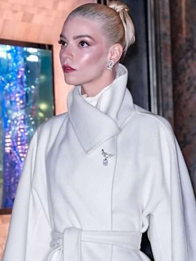 Tiffany & Co Event 2025 Anya Taylor Joy White Trench Coat