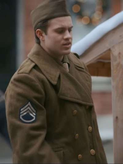 Graeme McComb Timeless Tidings of Joy Brown Wool Coat