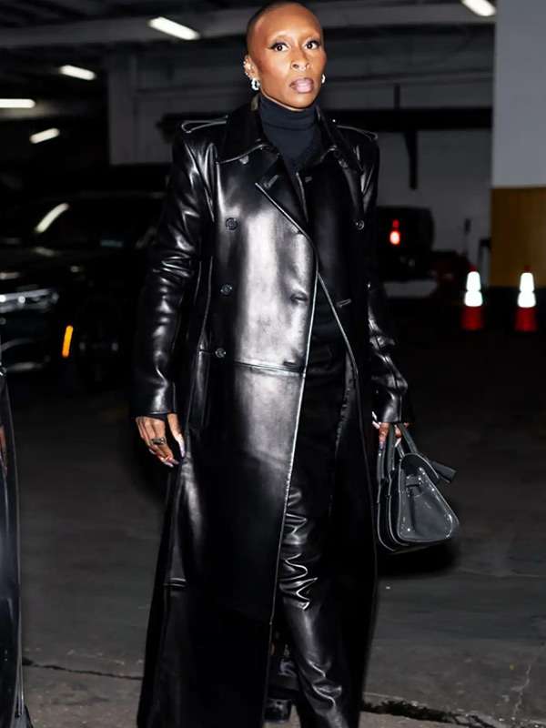 The Tonight Show Starring Jimmy Fallon S13 Cynthia Erivo Black Long Coat