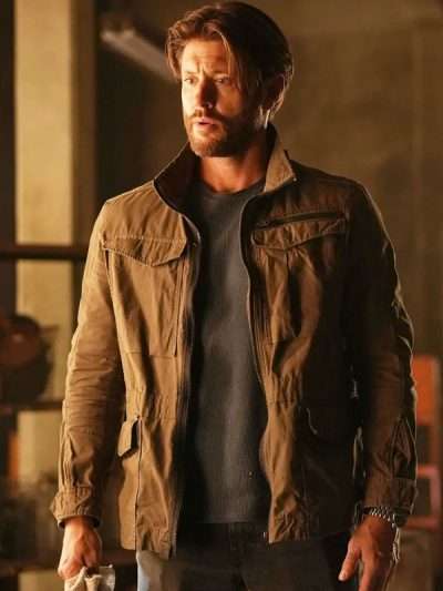 Tracker 2025 Jensen Ackles Khaki Field Cotton Jacket
