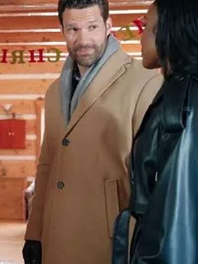 Tyler Perry's Finding Joy Aaron O’Connell Brown Wool Coat