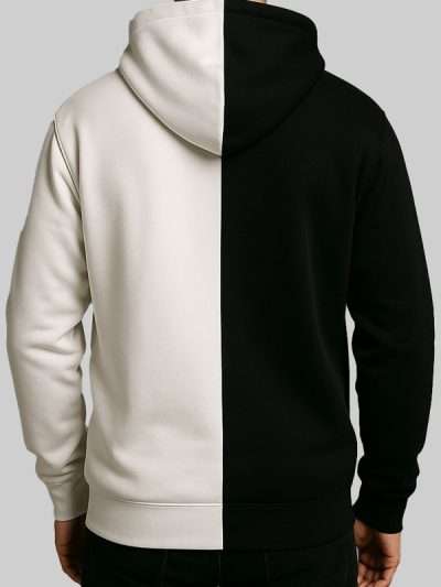 Unisex Black and White Unus Annus Pullover Hoodie