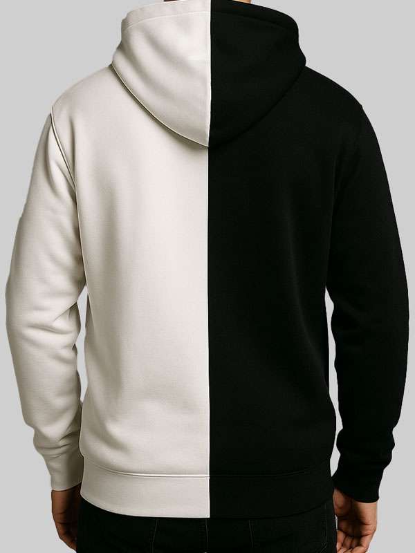 Unisex Black and White Unus Annus Pullover Hoodie