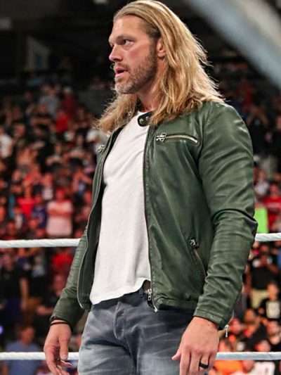 WWE Wrestler Edge Green Leather Jacket