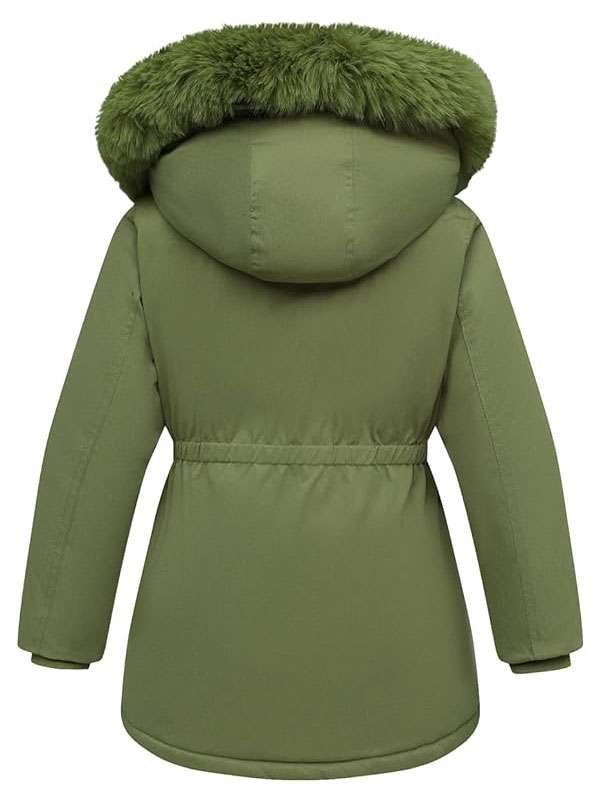 Women Green Puffer Jacket