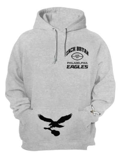 Zach Bryan Eagles Tour Grey Hoodie
