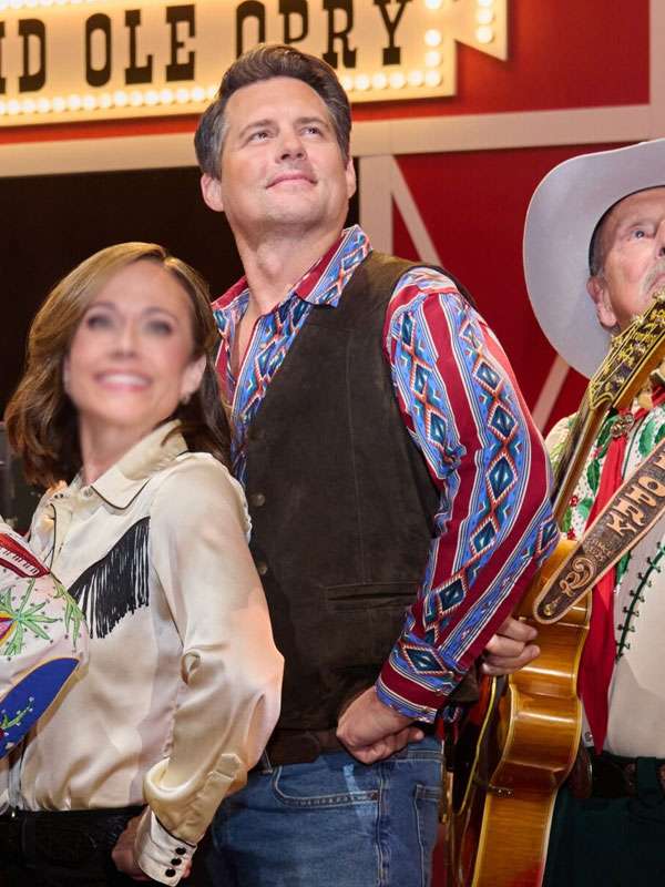 A Grand Ole Opry Christmas 2025 Kristoffer Polaha Brown Vest