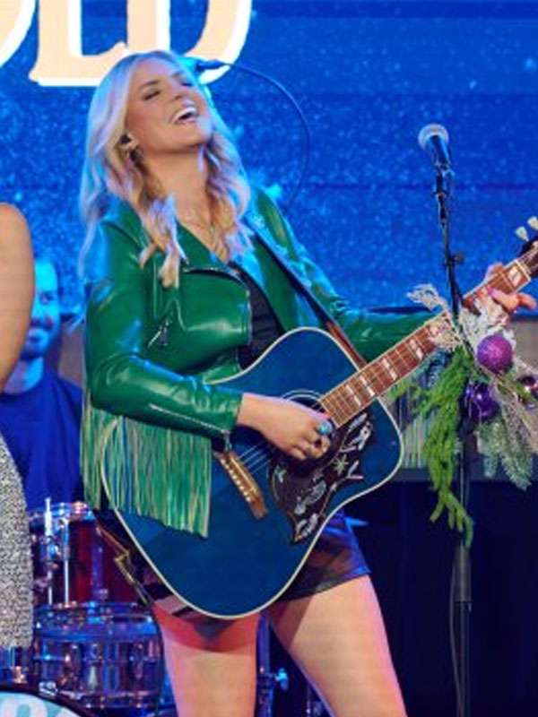 A Grand Ole Opry Christmas 2025 Tigirlily Gold Fringe Leather Jacket