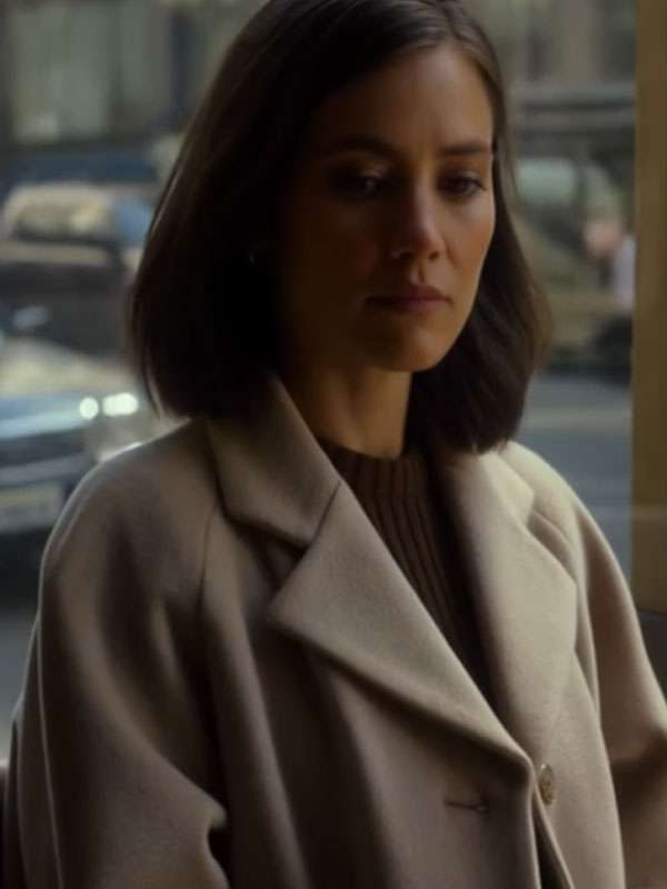 Adria Arjona The Thomas Crown Affair 2027 Beige Coat