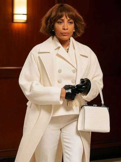 And Just Like That S03 Lisa Todd Wexley White Wool Coat
