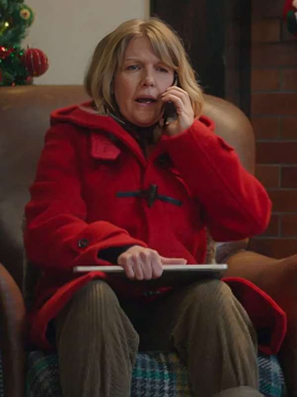 Man Vs Baby S01 Ashley Jensen Red duffle Coat