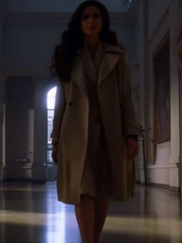 Aubrey Plaza The Thomas Crown Affair Trench Coat