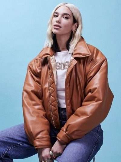 BBC Radio 1 Dua Lipa Oversized Leather Jacket