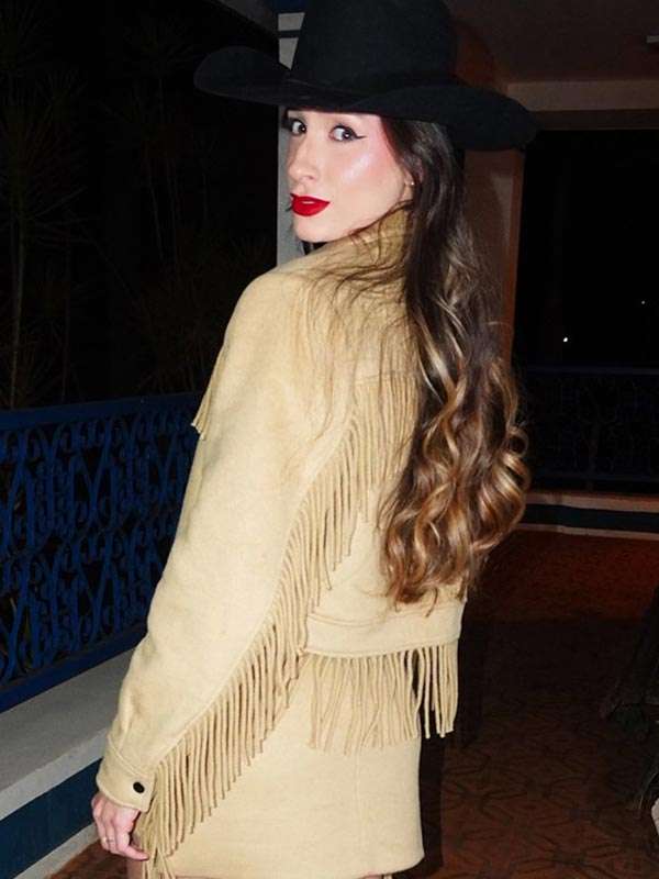 Bárbara Fortunato Guedes Captiva Farm Olímpia Beige Jacket