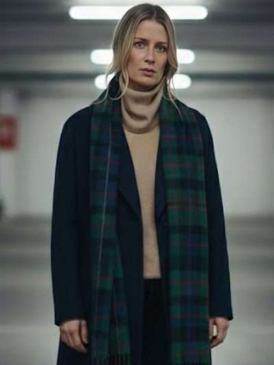 Sleepwalker 2026 Beverly D'Angelo Blue Wool Coat