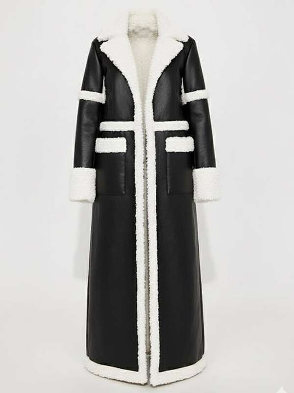 Beyond the Gates S01 Dana Thomas Black Sherpa Coat
