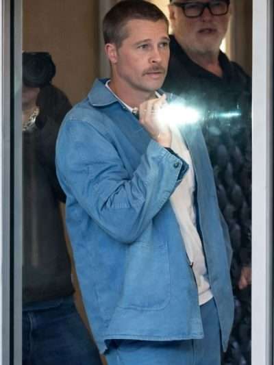 Brad Pitt The Adventures of Cliff Booth 2026 Blue Jacket