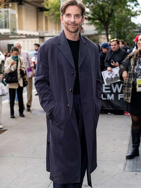 Bradley Cooper NYFF63 Grey Coat