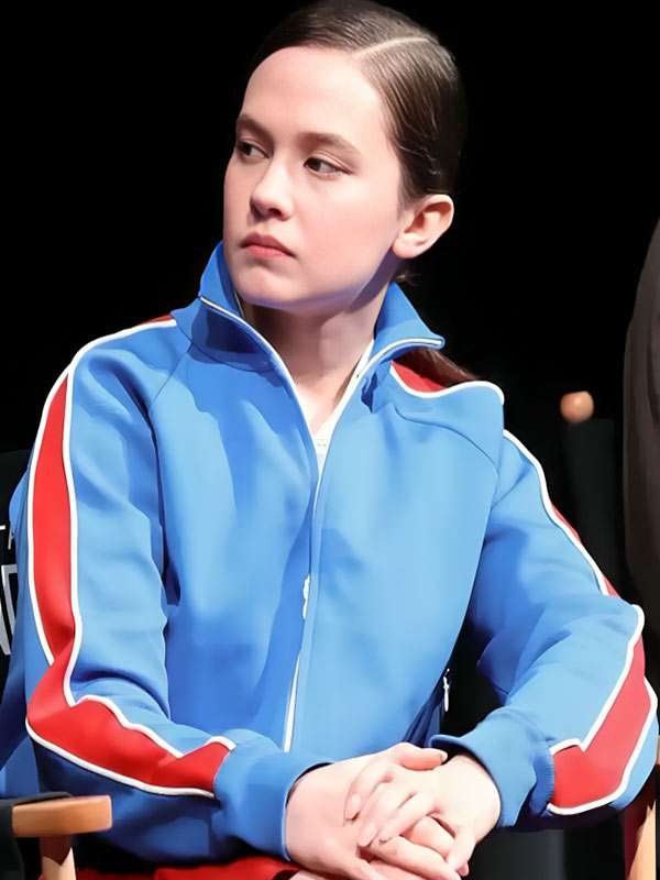 Cailee Spaeny Blue Track Jacket