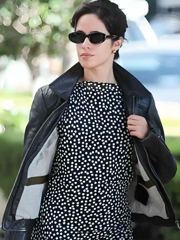 LA Camila Cabello Black Leather Jacket