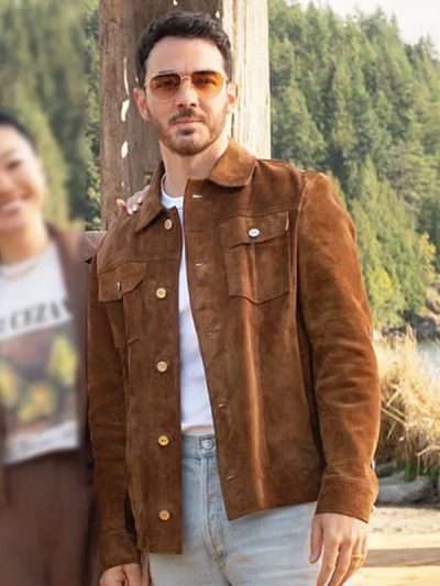 Kevin Jonas Camp Rock 3 Brown Leather Jacket