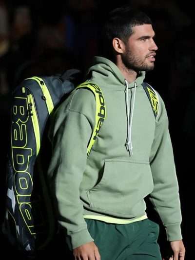 Carlos Alcaraz Green Pullover Hoodie