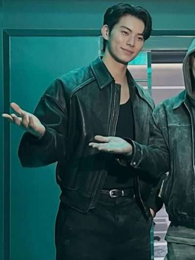Cashero S01 Lee Chae-Min Black Leather Jacket