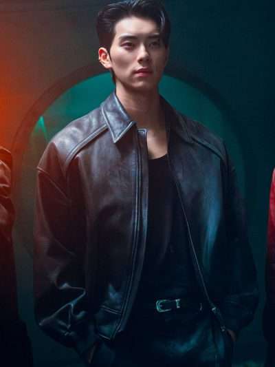 Lee Chae-Min Cashero Black Leather Jacket