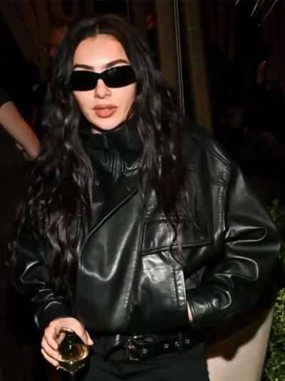 Charli XCX Marty Supreme Los Angeles Premiere After Party Black Jacket