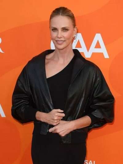 Charlize Theron Black Leather Jacket