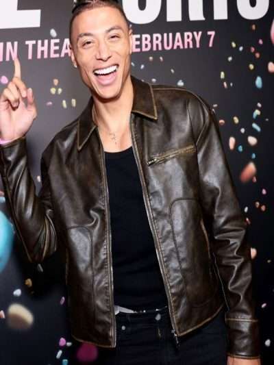Chase DeMoor Pop the Balloon Live Brown Leather Jacket