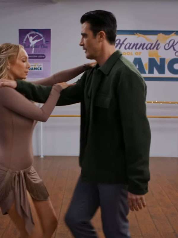 Christmas in the Ballroom Gilles Marini Green Wool Jacket
