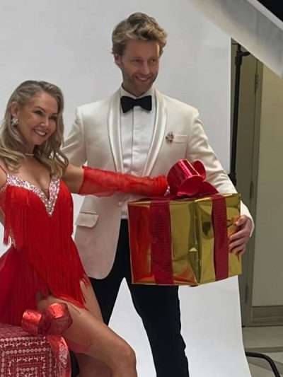 Trent Whiddon Christmas in the Ballroom White Blazer