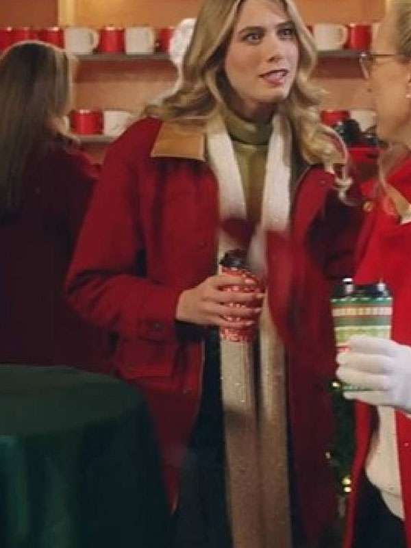 Rose Reid Christmas on Every Page Red Coat