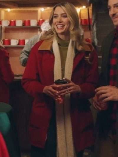 Christmas on Every Page 2025 Rose Reid Red Wool Coat