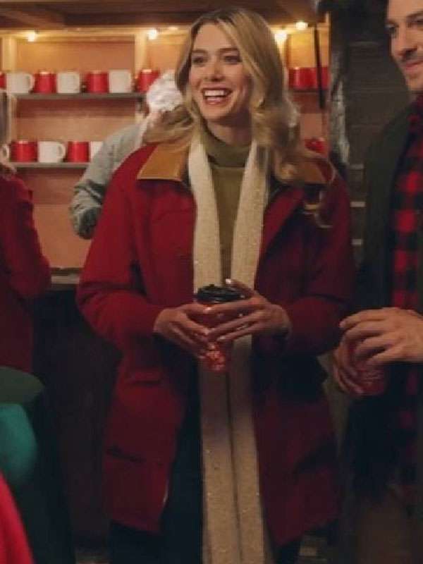 Christmas on Every Page 2025 Rose Reid Red Wool Coat