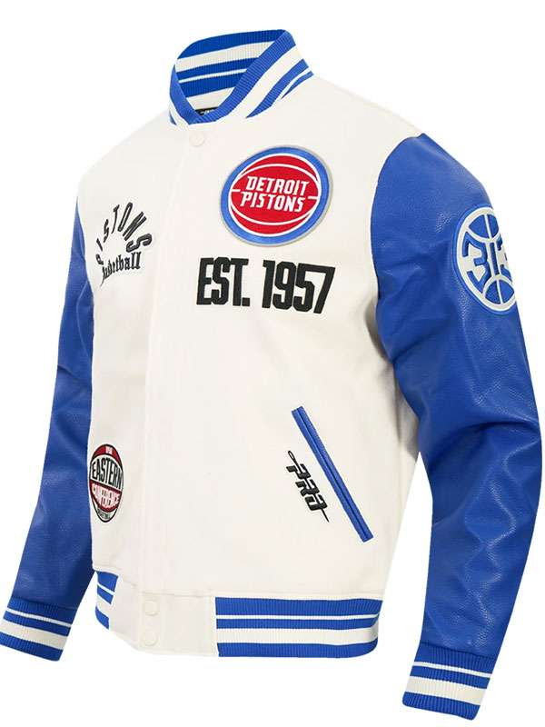 Detroit Pistons Pro Standard Modern Originals Varsity Jacket