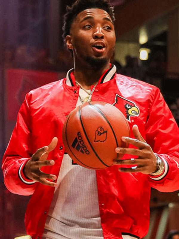 Donovan Mitchell Louisville Cardinals Satin Jacket
