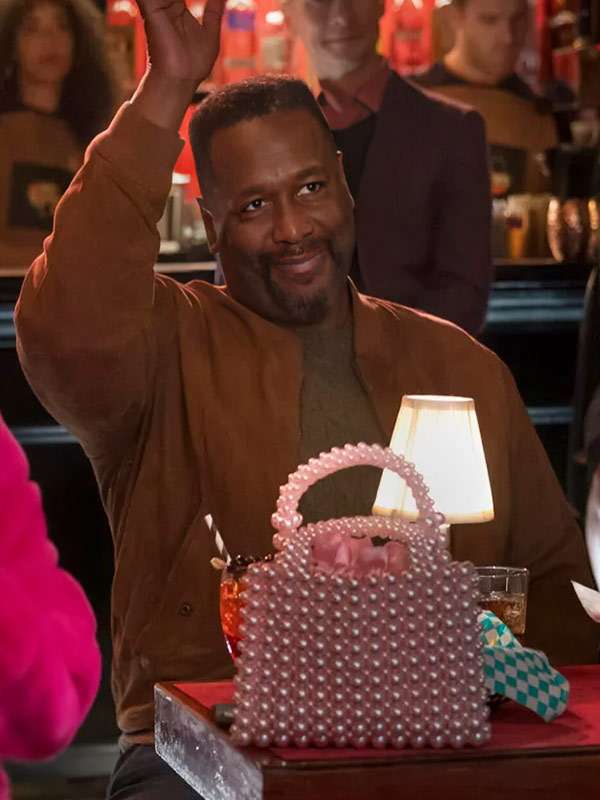 Buy Elsbeth S03 Wendell Pierce Brown Bomber Leather Jacket