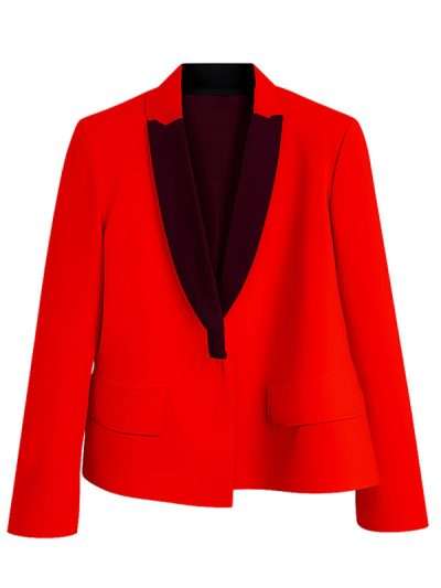 Lily Collins Emily In Paris S05 Red Blazer