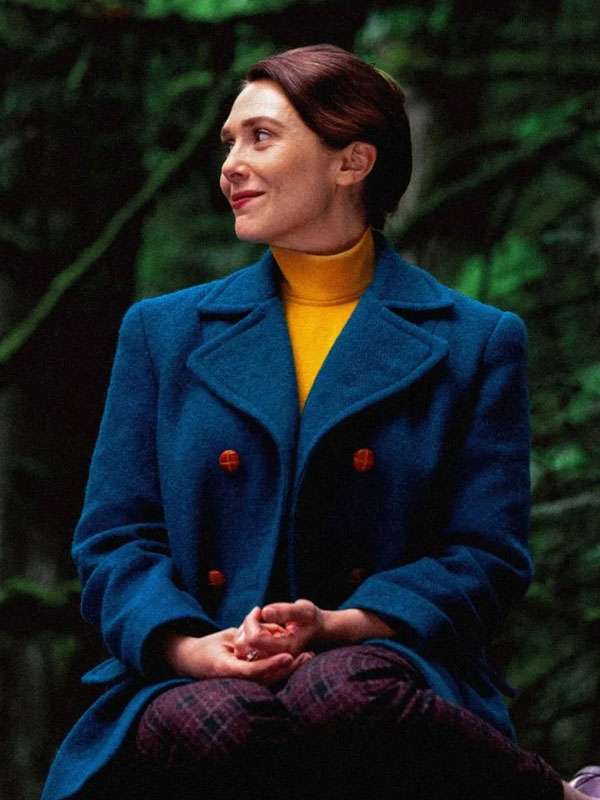 Eternity Elizabeth Olsen Blue Coat