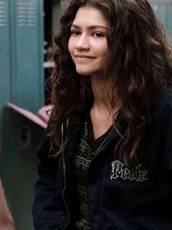 Euphoria 2022 Zendaya Black Cotton Jacket