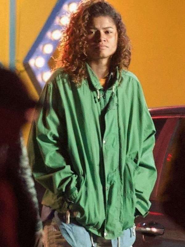 Zendaya Euphoria S03 Green Jacket